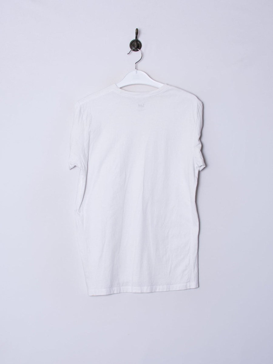 Impalavintage Lee White Cotton Tee Clearance