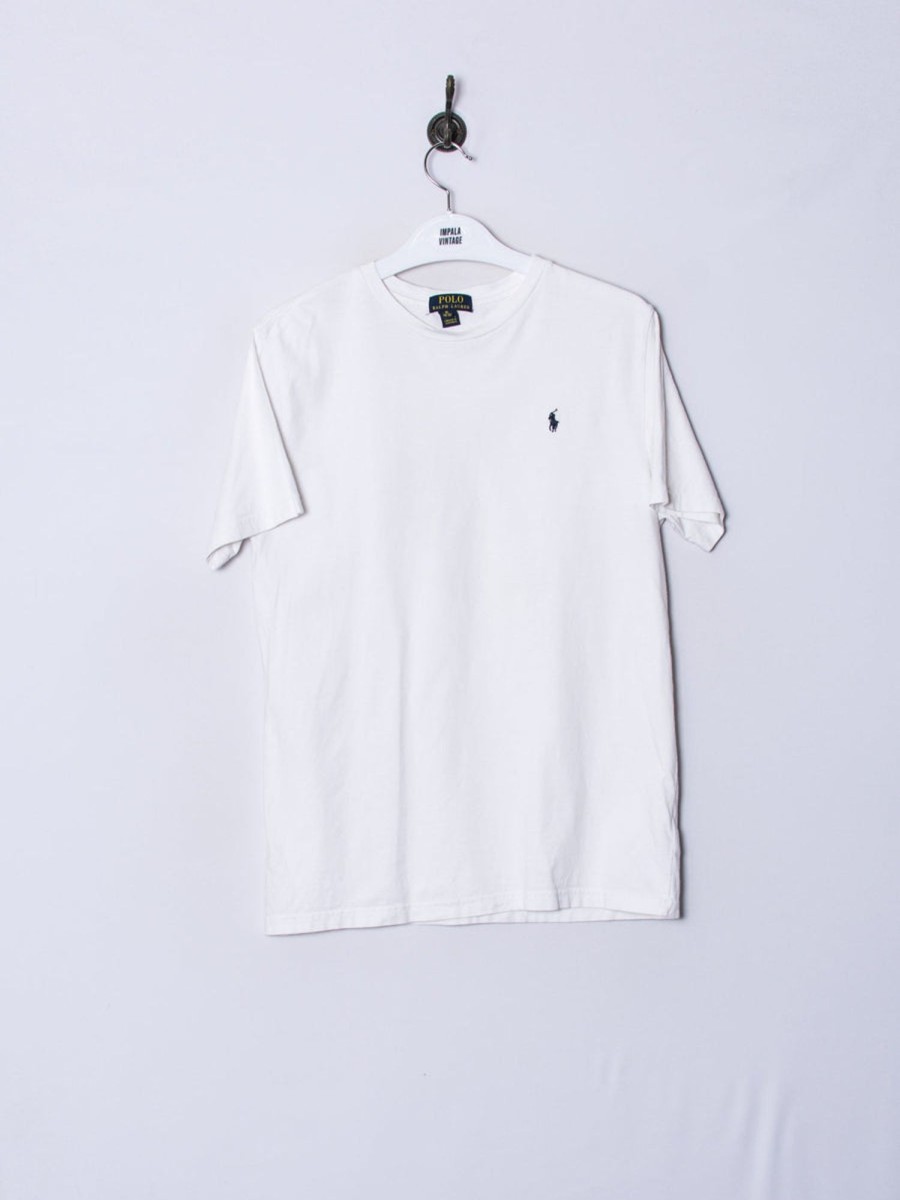 Impalavintage Polo Ralph Lauren White Cotton Tee Best