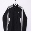 Impalavintage Adidas Black Long Track Jacket New