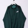 Impalavintage Philadelphia Eagles Majestic Middled Zipper Sweatshirt Clearance