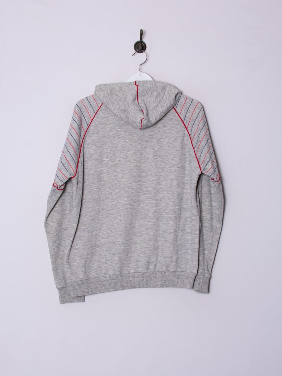 Impalavintage K Grey Retro Zipper Hoodie Hot