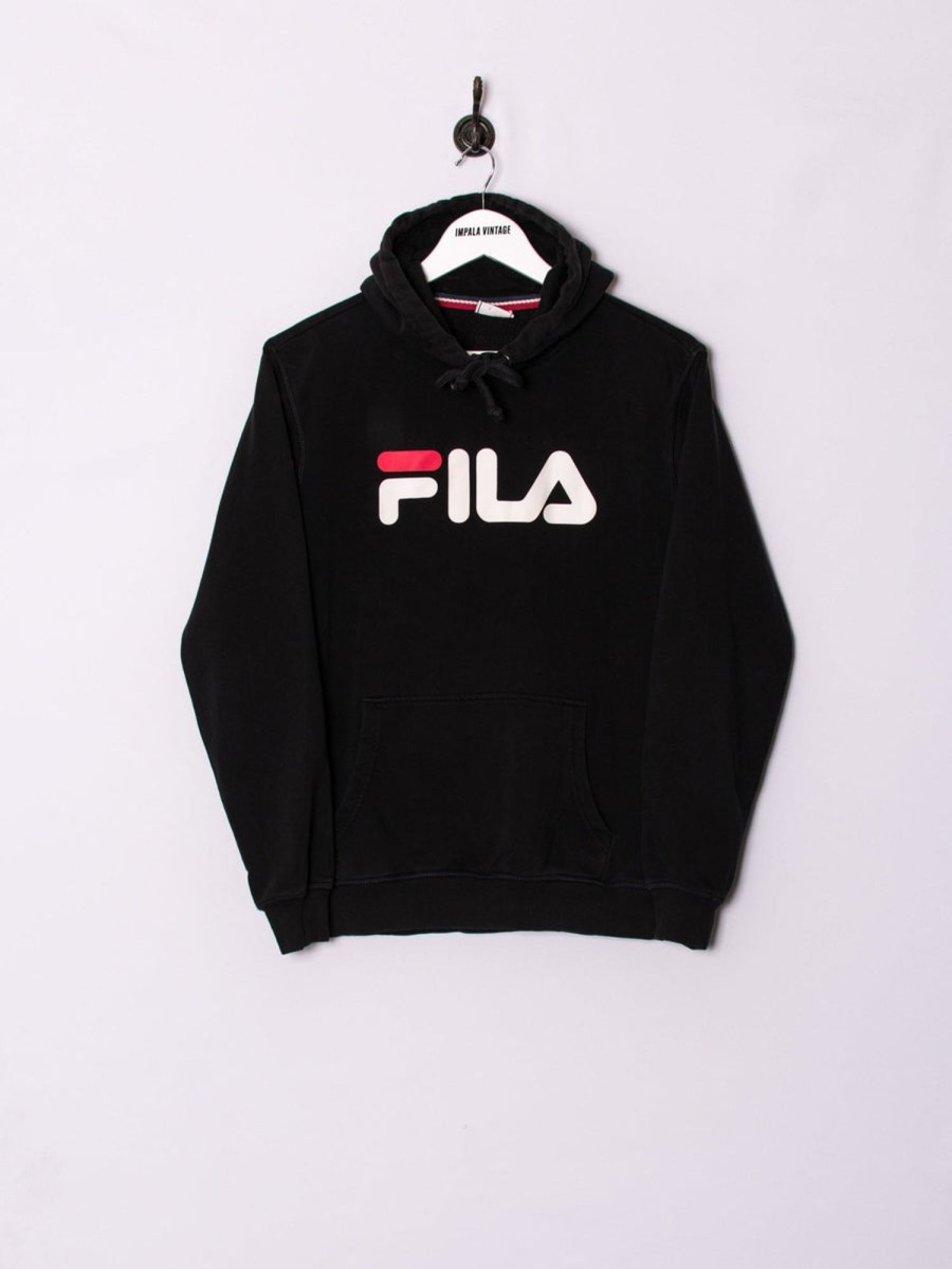 Impalavintage Fila Black Hoodie Best