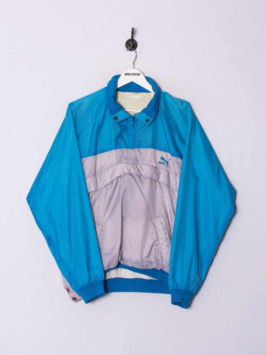 Impalavintage Puma Light Blue Retro Shell Jacket Hot