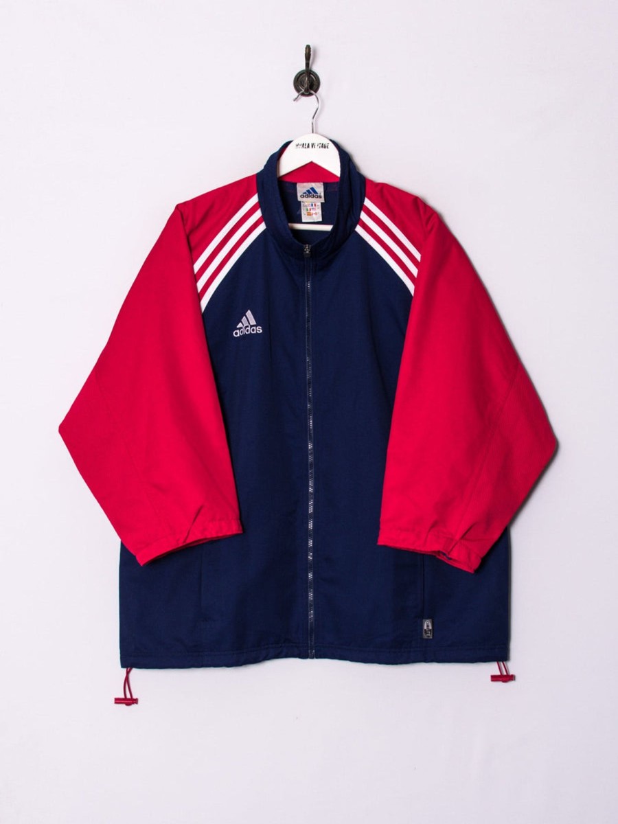 Impalavintage Adidas Red & Blue 3/4 Sleeves Track Jacket Best