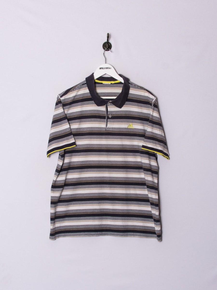 Impalavintage Adidas Stripes Poloshirt Wholesale