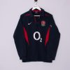 Impalavintage England National Team Nike Official Rugby Long Sleeves Poloshirt Hot