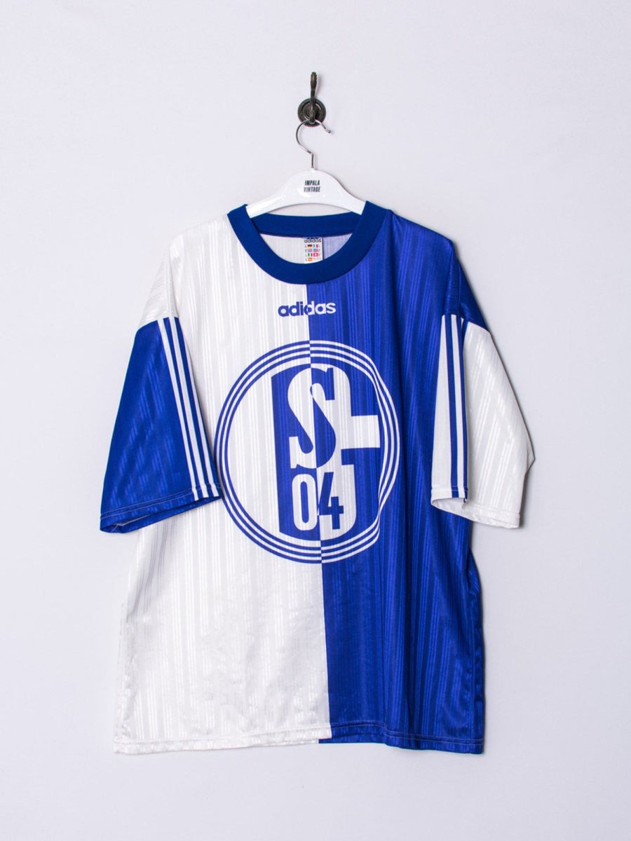 Impalavintage Schalke Adidas Official Football 1996/1997 Training Jersey New